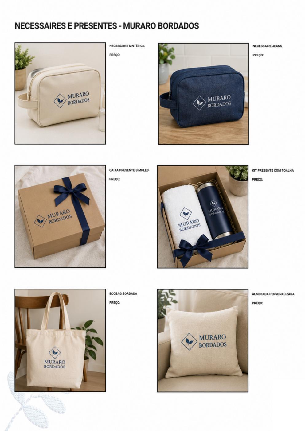 Presentes personalizados Muraro Bordados
